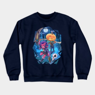 Demon Girl & Pumpkinman Crewneck Sweatshirt